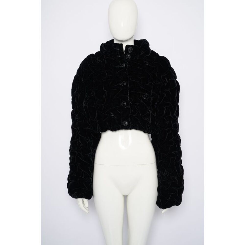 CHANEL Cropped Velvet Jacket - image 1